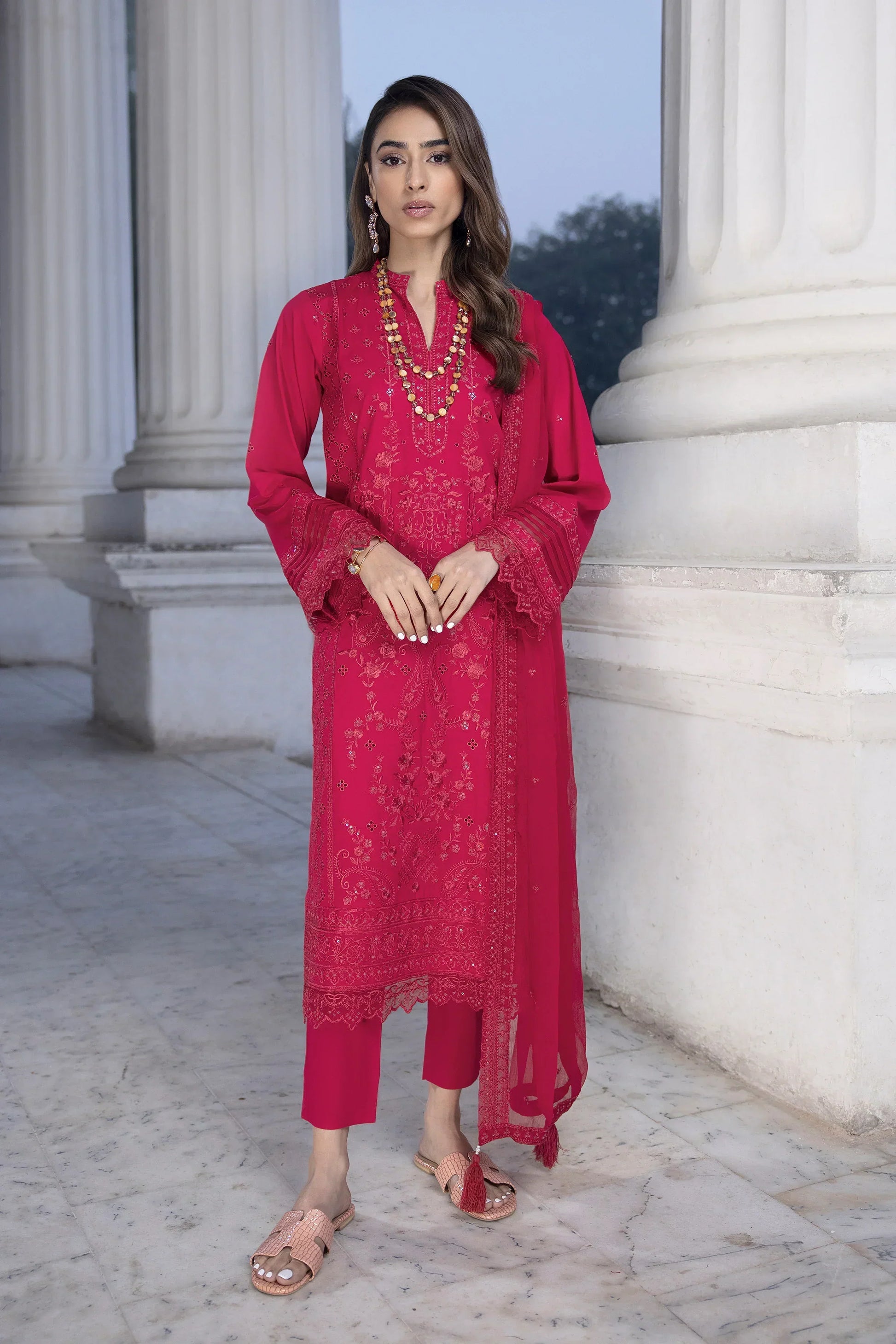 LSM | Spring Embroidered 24 | A-15 - Riwayat-e-Khas