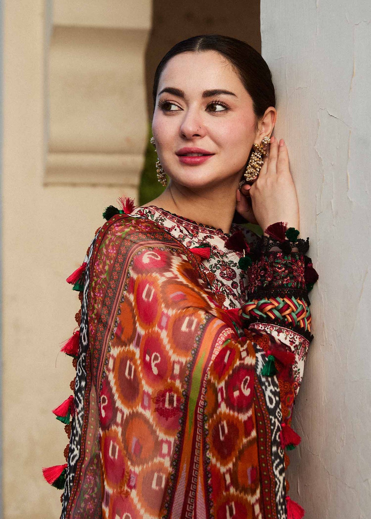 Hussain Rehar | SS Lawn 24 | Fawn - House Of Anaya
