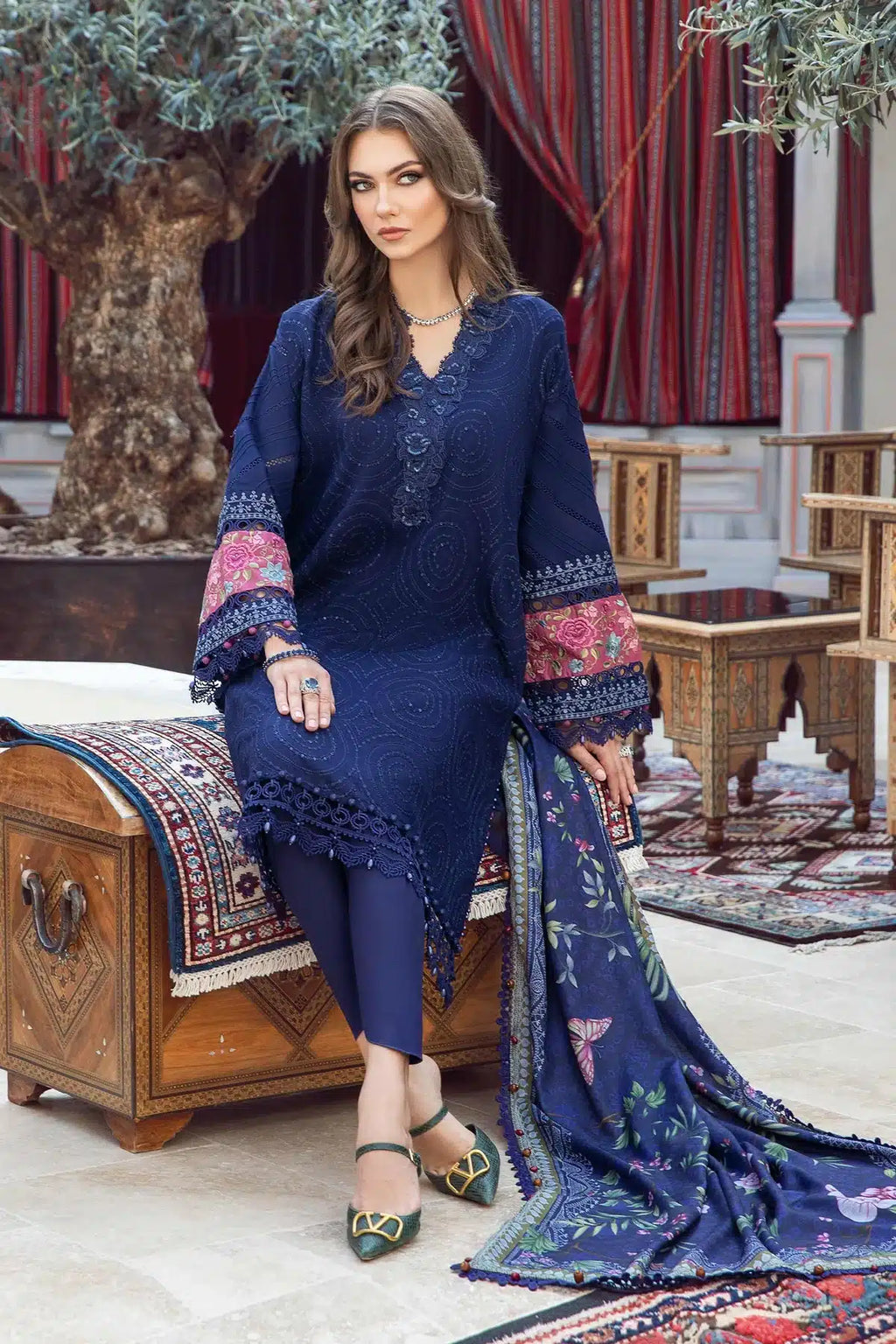 Maria B | M Prints Winter 23 | MPT-2001-B - House Of Anaya