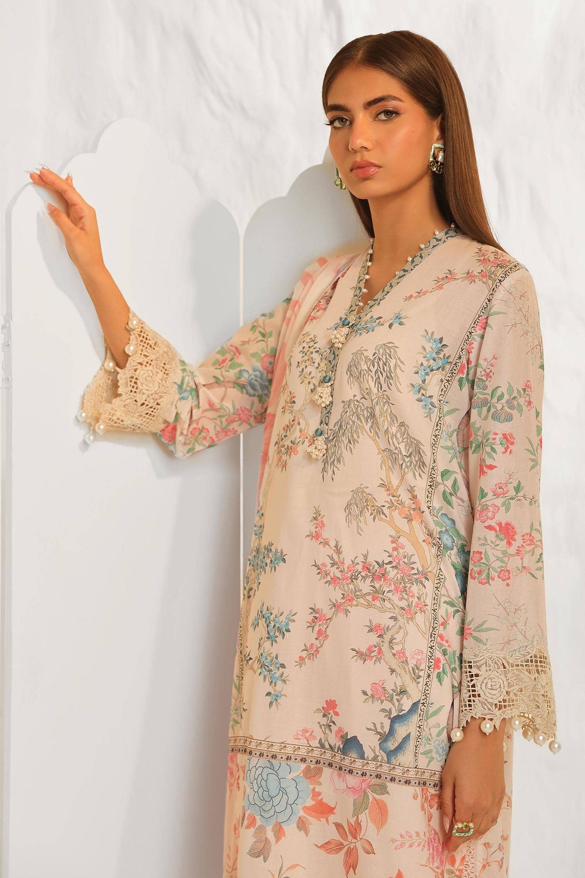 Sana Safinaz | Muzlin Summer 24 | 001A-CI - House Of Anaya
