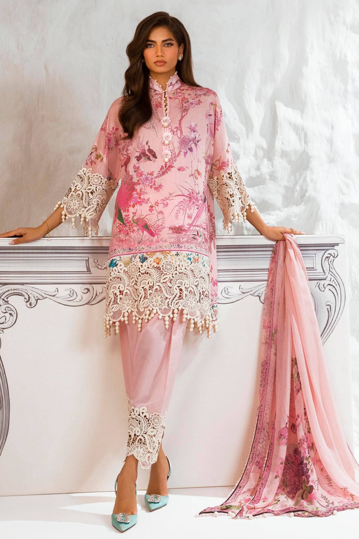 Sana Safinaz | Muzlin Summer 24 | 004A-CI - House Of Anaya