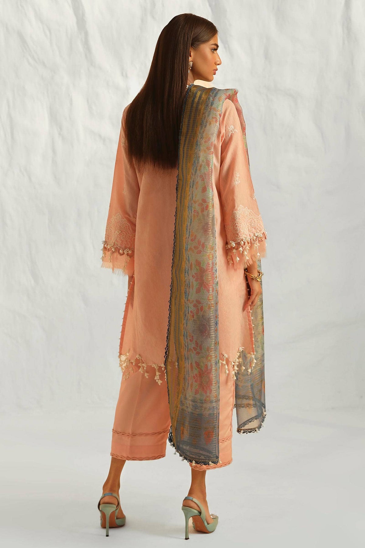 Sana Safinaz | Muzlin Summer 24 | 013A-DH - House Of Anaya