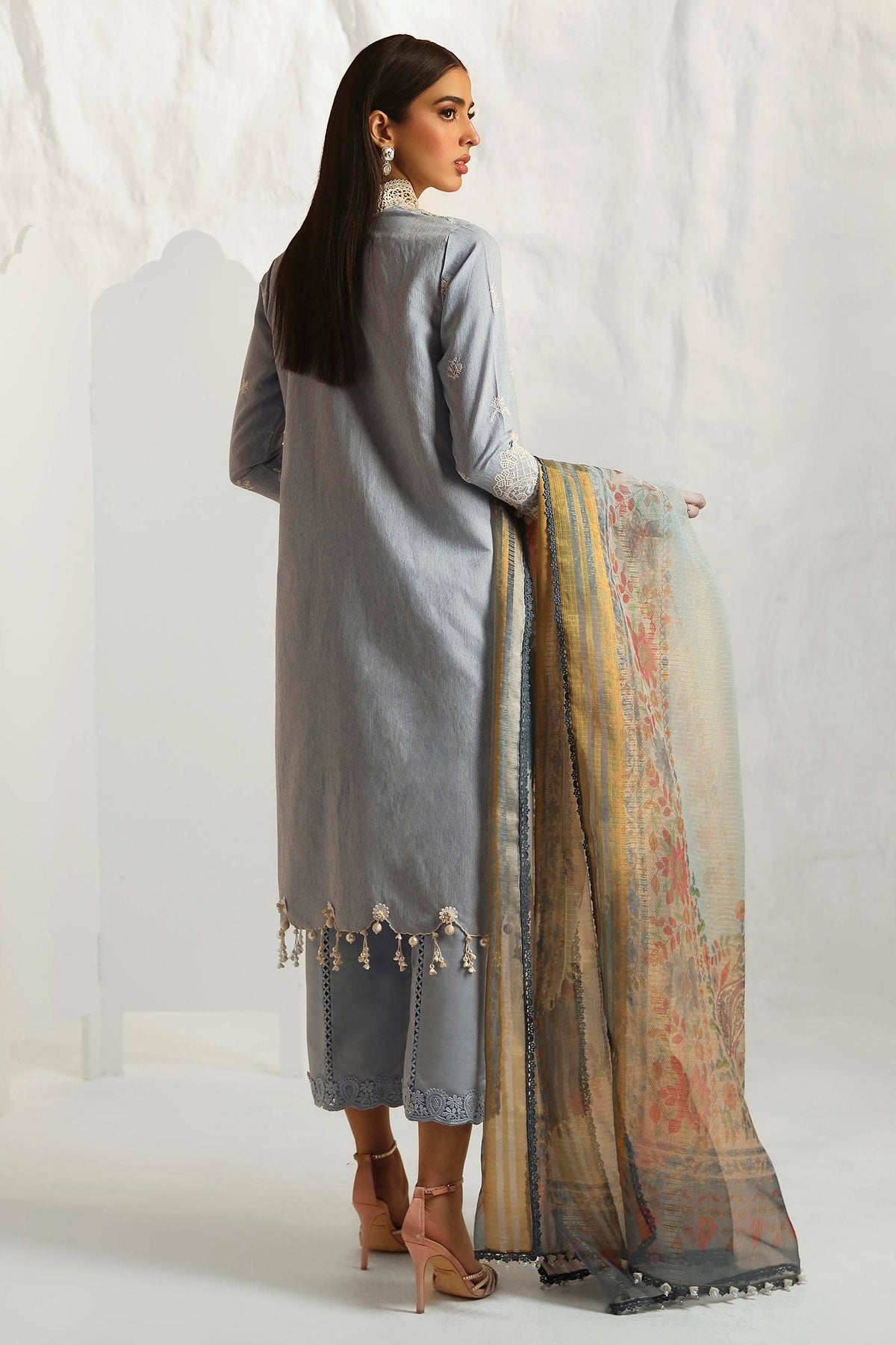 Sana Safinaz | Muzlin Summer 24 | 013B-DH - House Of Anaya