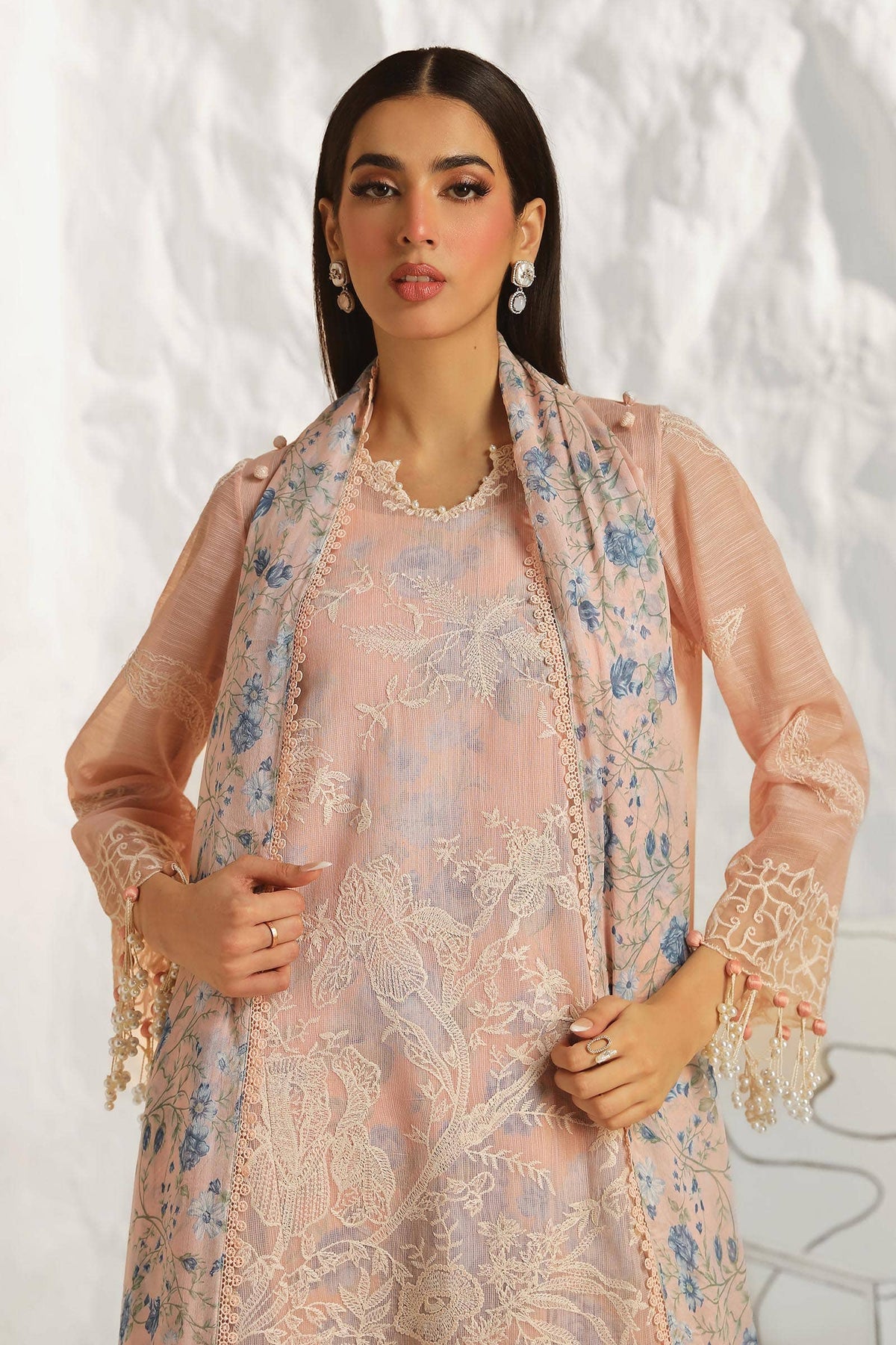 Sana Safinaz | Muzlin Summer 24 | 016B-CJ - House Of Anaya