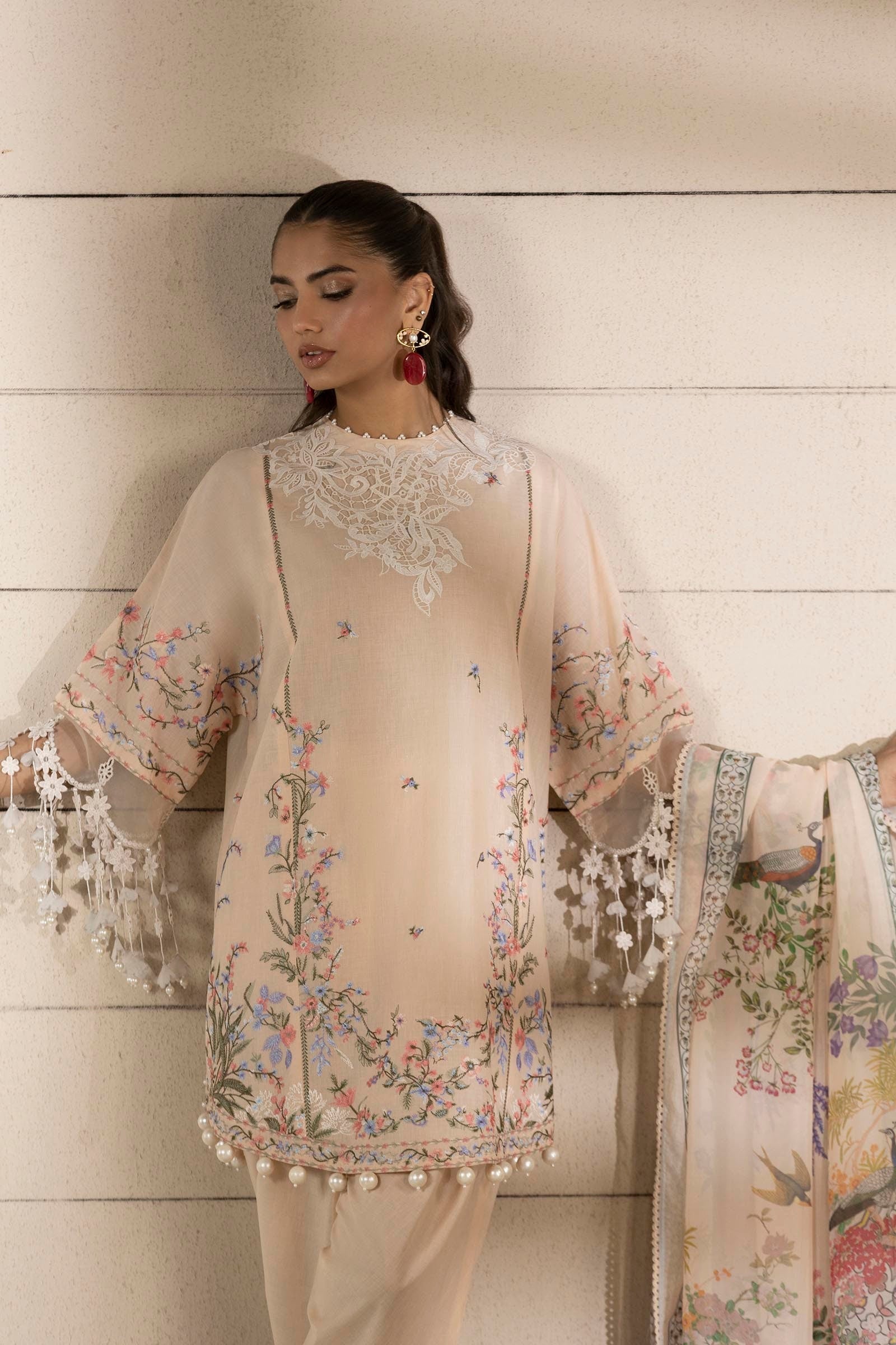 Sana Safinaz | Muzlin Spring 25 | M251-005B-3CL - Riwayat-e-Khas