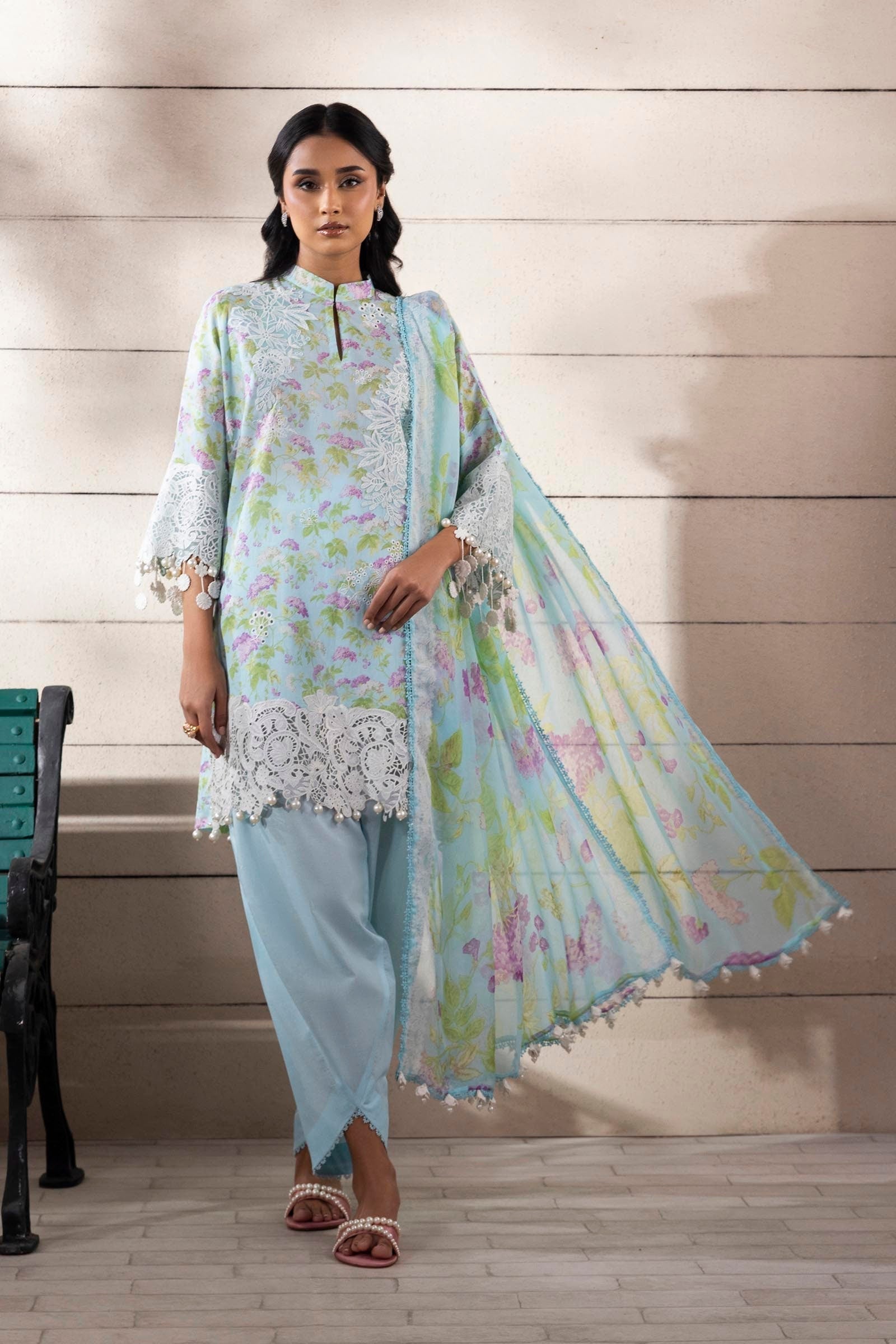 Sana Safinaz | Muzlin Spring 25 | M251-006B-3CI - Riwayat-e-Khas