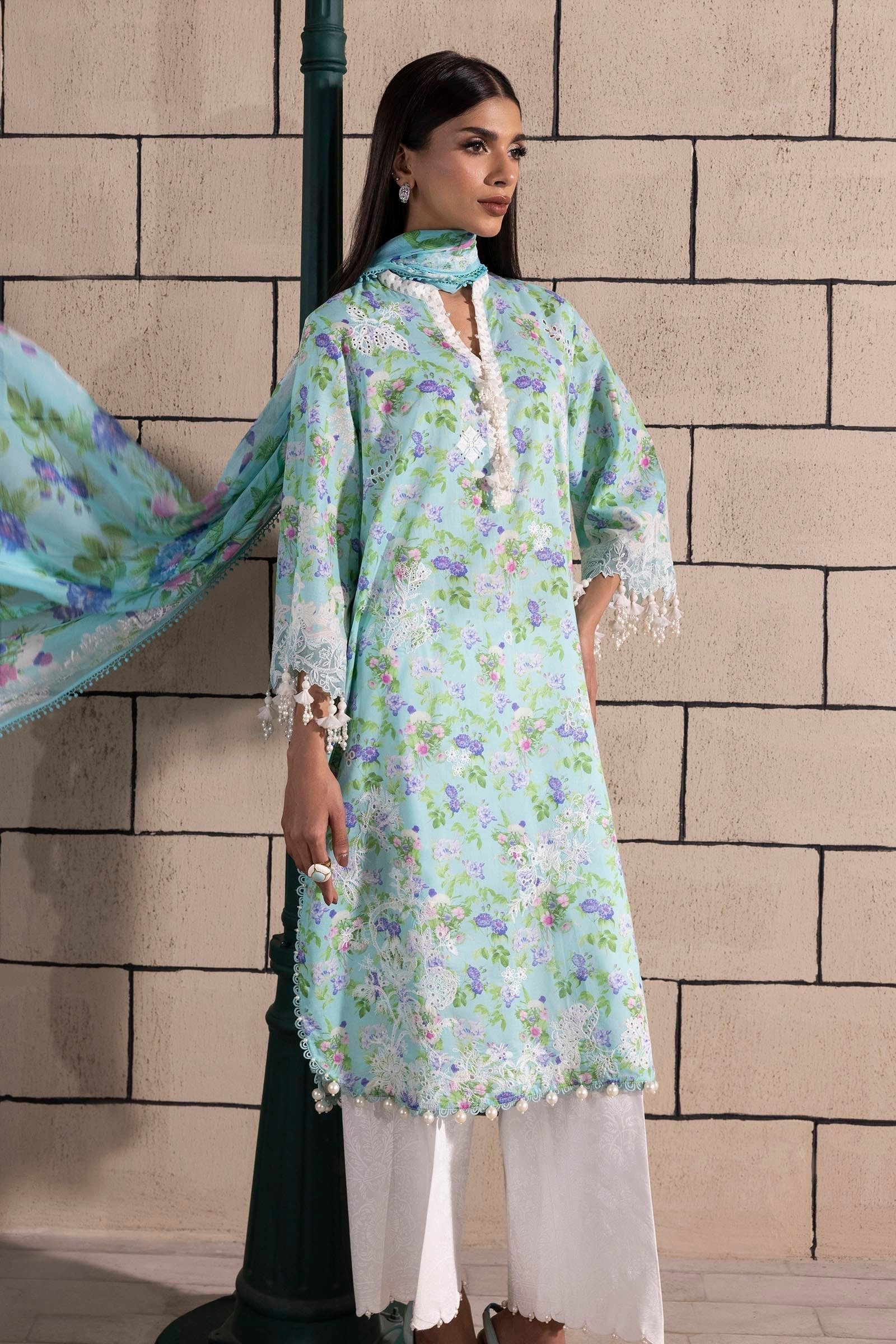 Sana Safinaz | Muzlin Spring 25 | M251-007B-3CI - Riwayat-e-Khas