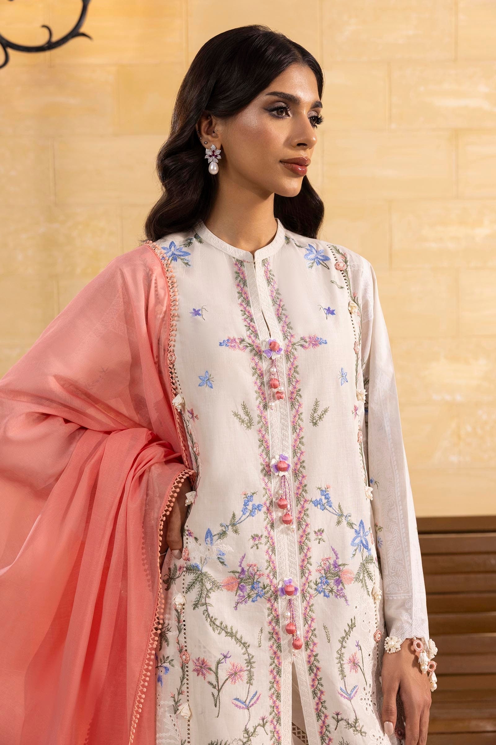 Sana Safinaz | Muzlin Spring 25 | M251-008B-3DG - Riwayat-e-Khas