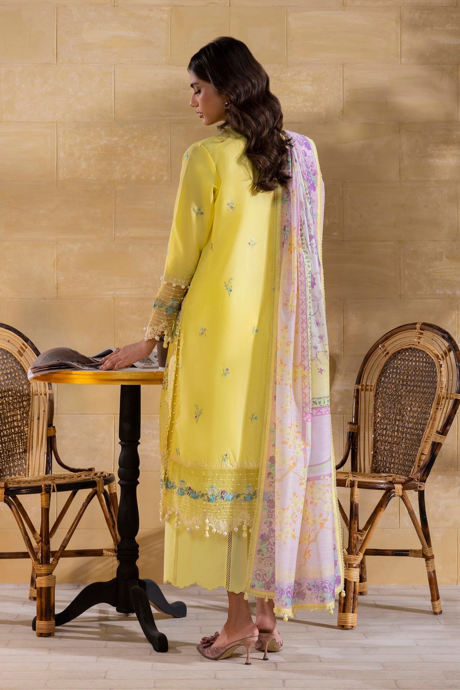 Sana Safinaz | Muzlin Spring 25 | M251-011B-3CV - Riwayat-e-Khas