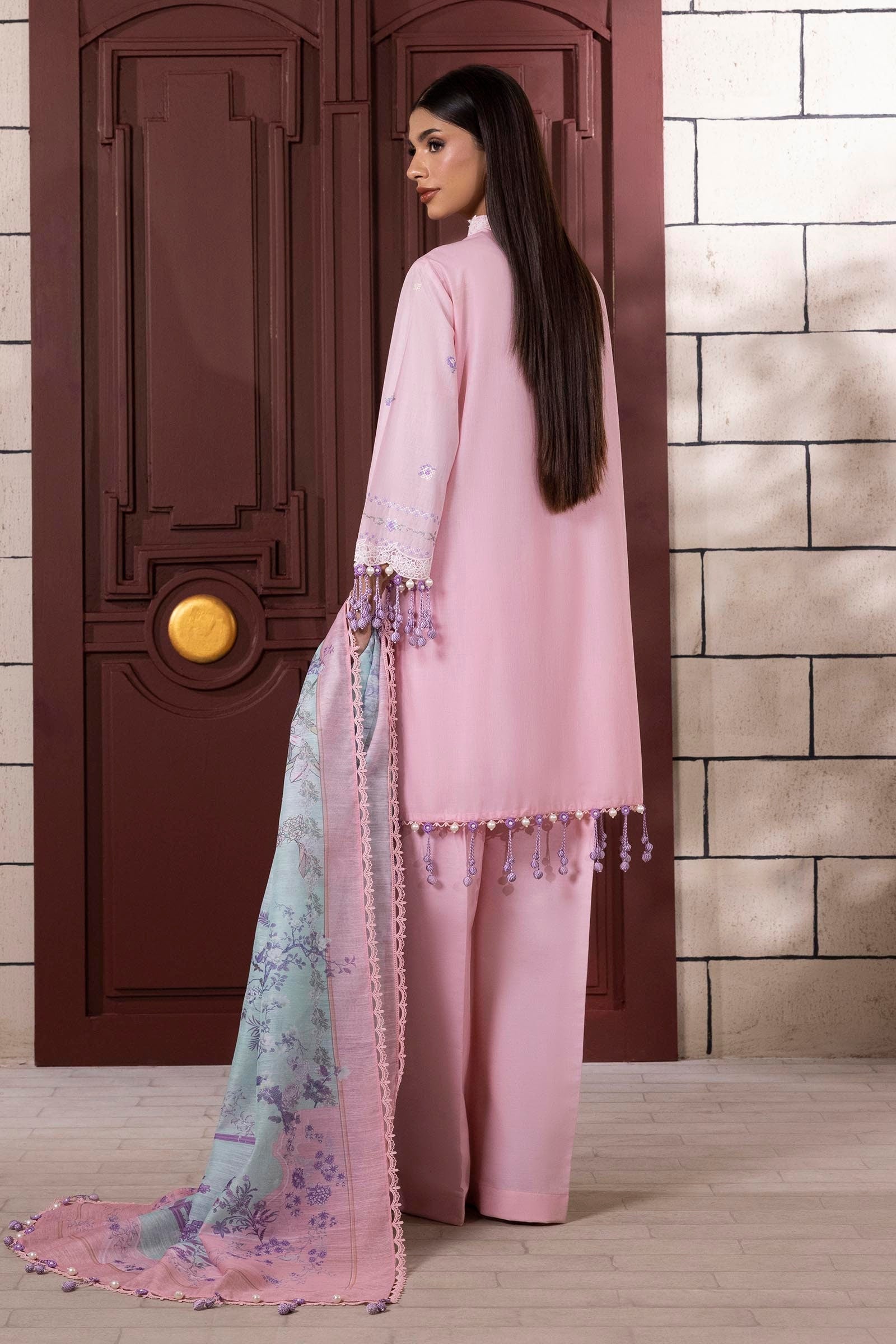 Sana Safinaz | Muzlin Spring 25 | M251-012B-3CV - Riwayat-e-Khas