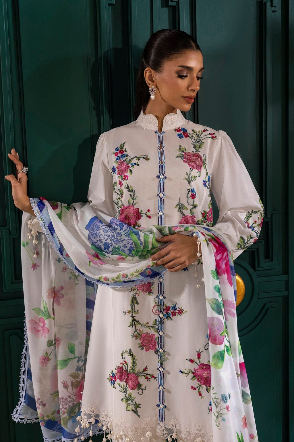Sana Safinaz | Muzlin Spring 25 | M251-013A-3CL - Riwayat-e-Khas