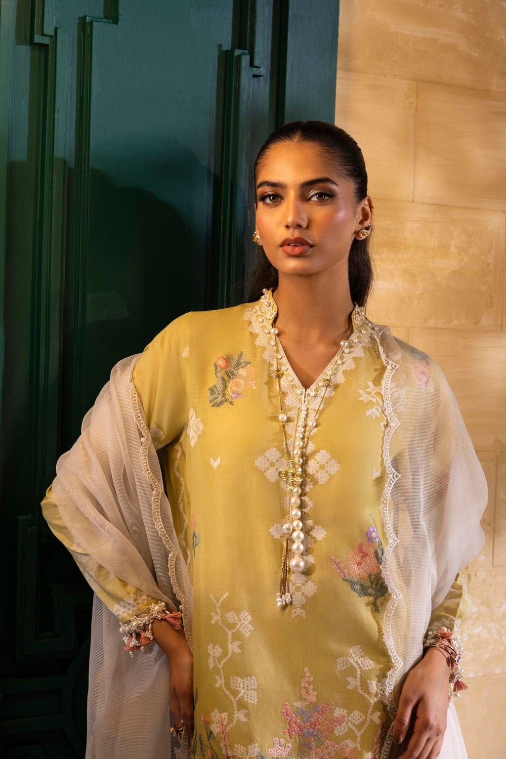 Sana Safinaz | Muzlin Spring 25 | M251-016B-3CT - Riwayat-e-Khas