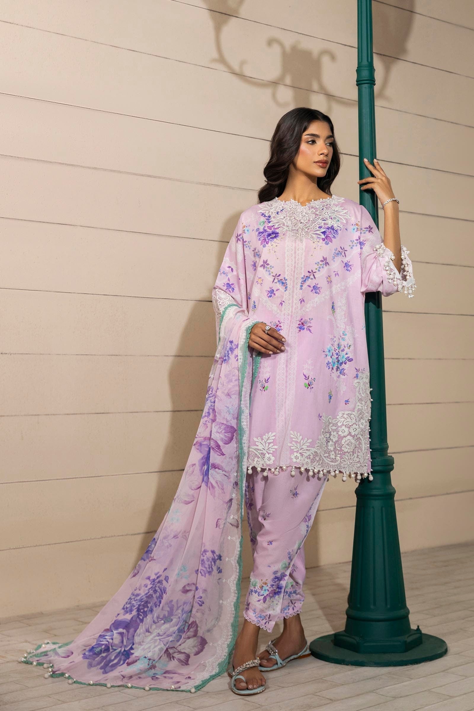 Sana Safinaz | Muzlin Spring 25 | M251-021B-3CI - Riwayat-e-Khas