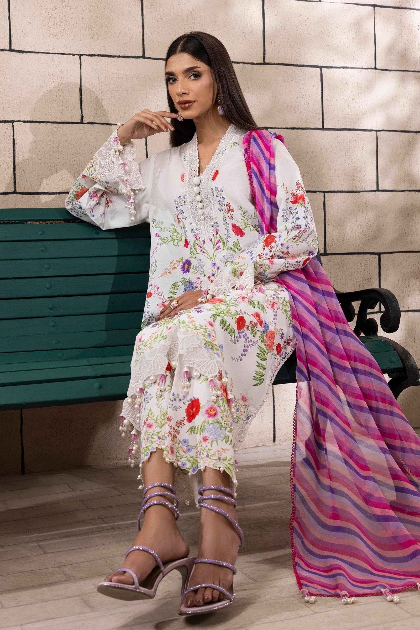 Sana Safinaz | Muzlin Spring 25 | M251-024A-3CI - Riwayat-e-Khas