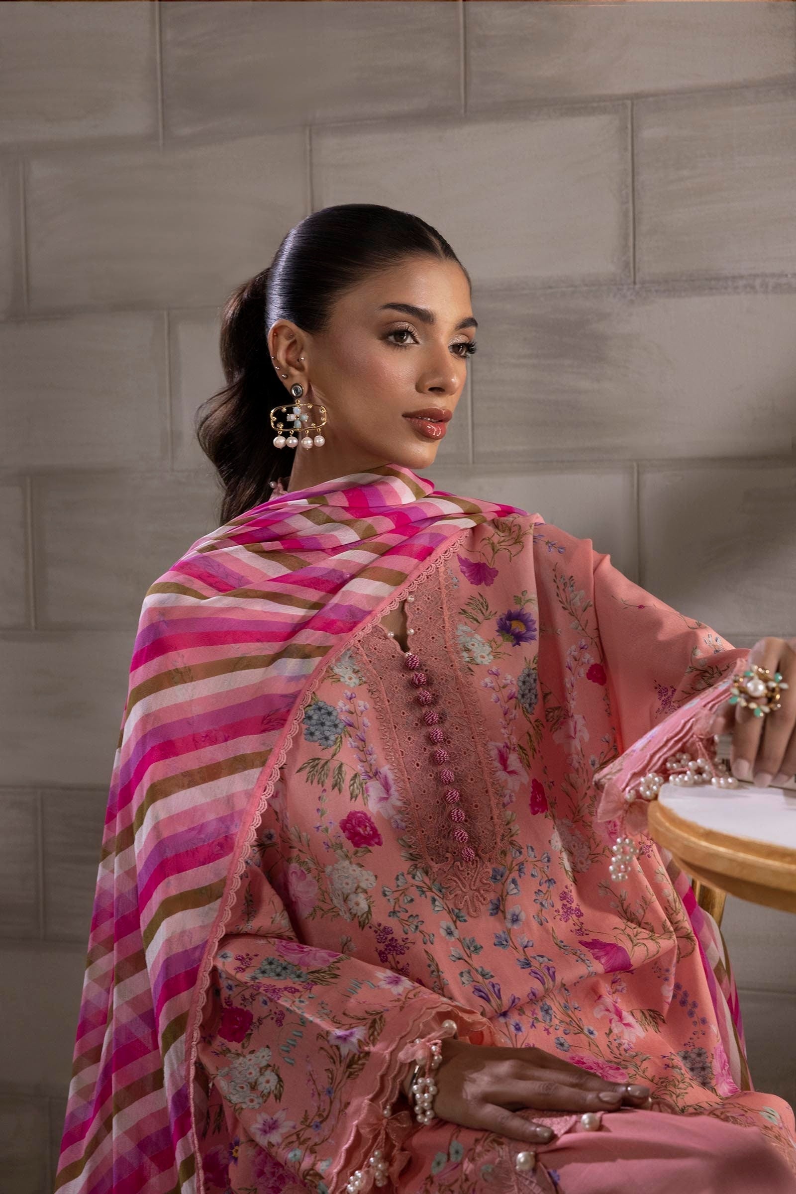 Sana Safinaz | Muzlin Spring 25 | M251-024B-3CI - Riwayat-e-Khas