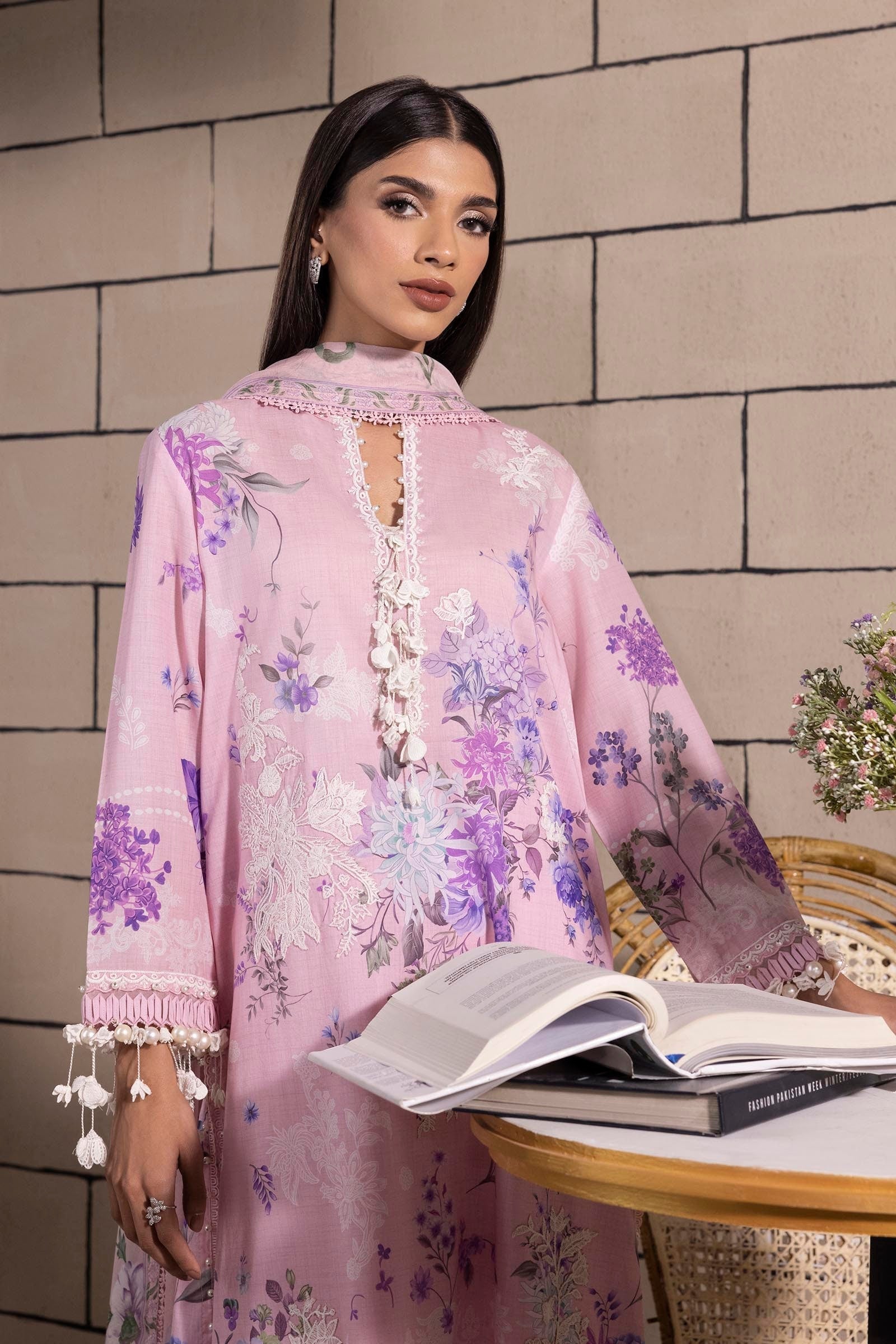Sana Safinaz | Muzlin Spring 25 | M251-025A-3CJ - Riwayat-e-Khas