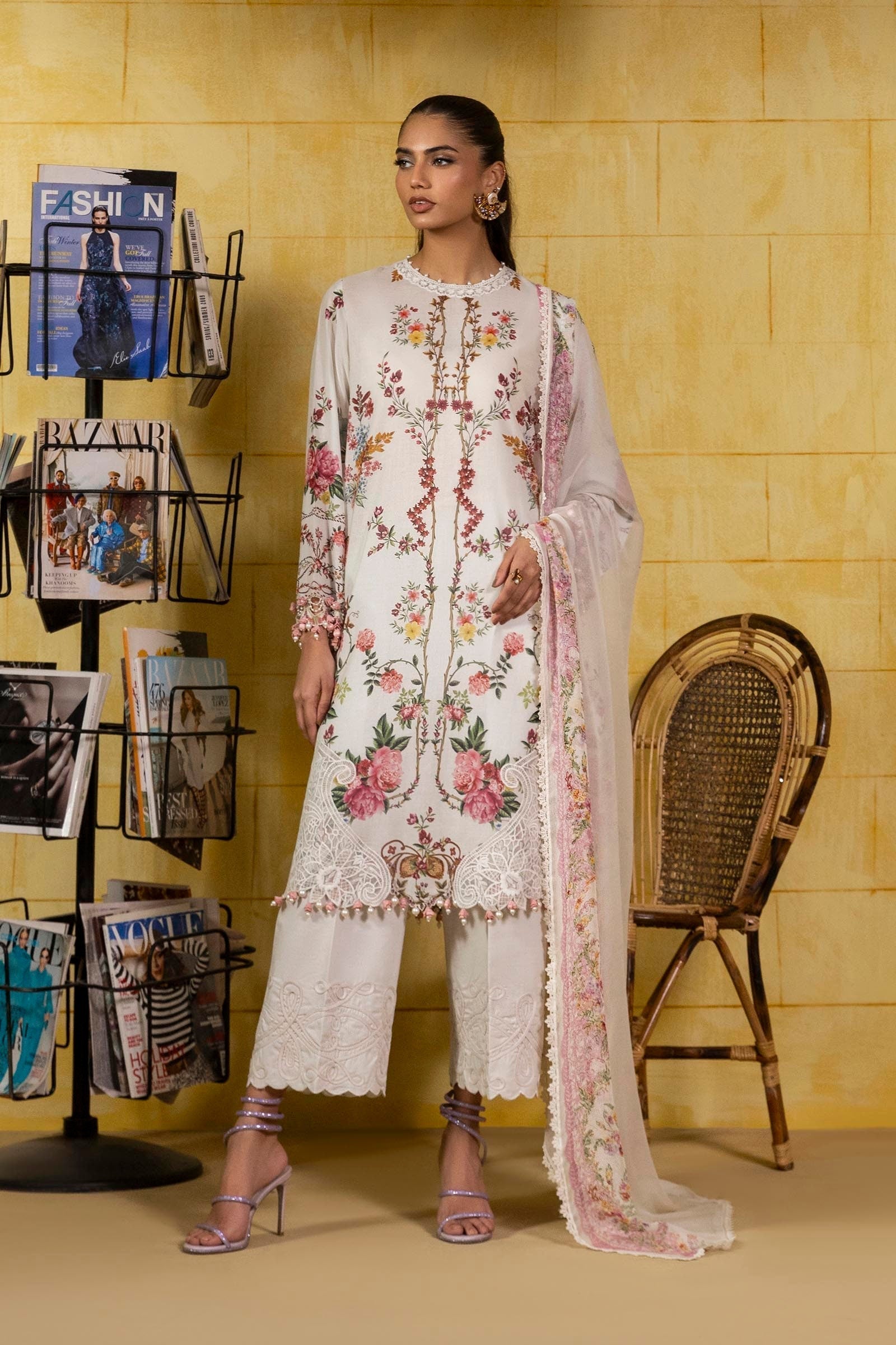 Sana Safinaz | Muzlin Spring 25 | M251-026A-3CI - Riwayat-e-Khas