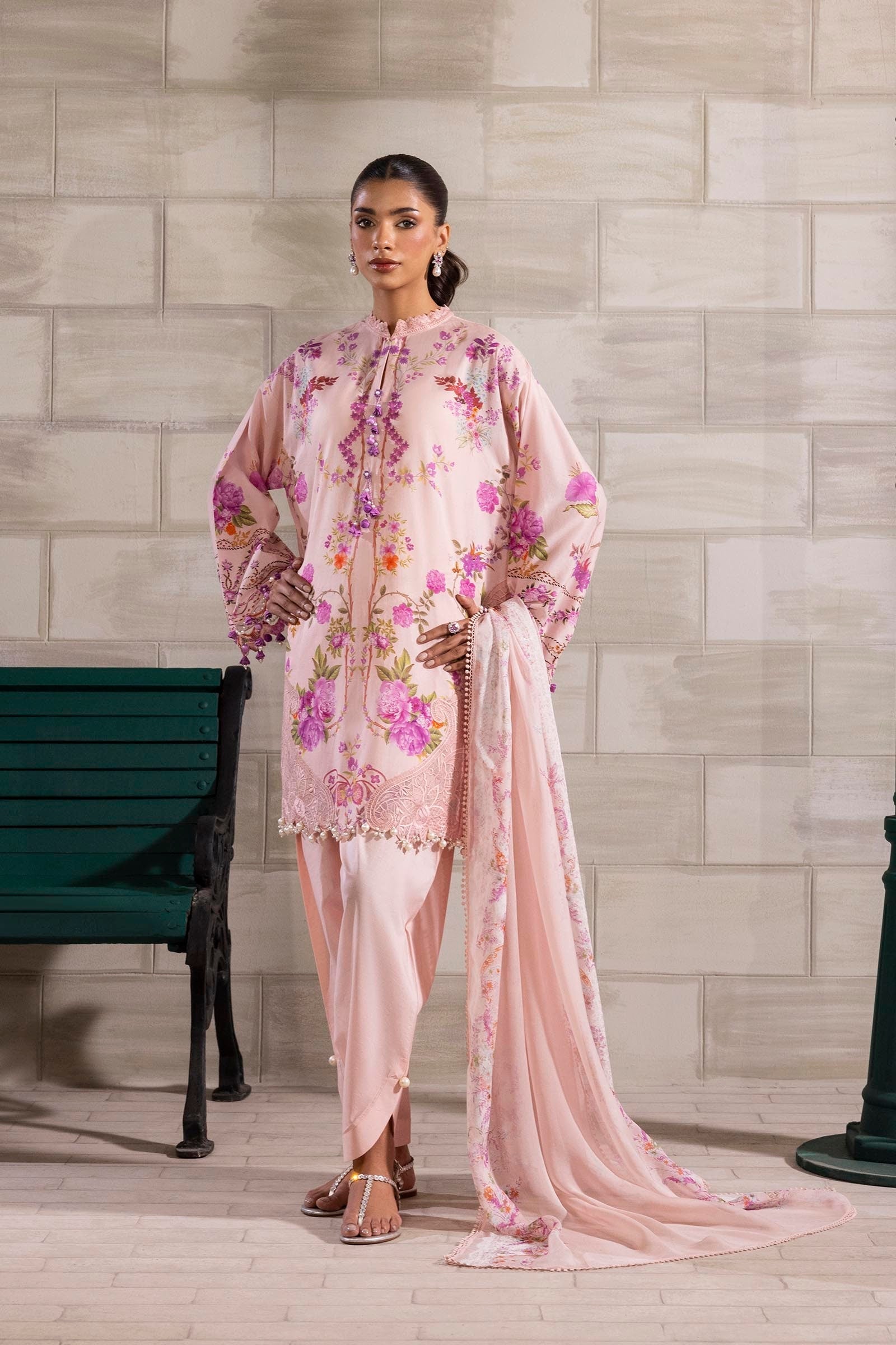 Sana Safinaz | Muzlin Spring 25 | M251-026B-3CI - Riwayat-e-Khas