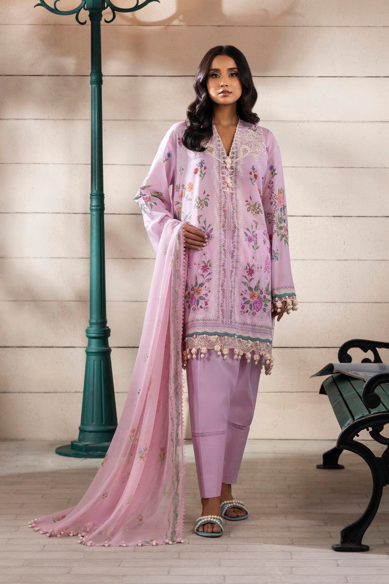 Sana Safinaz | Muzlin Spring 25 | M251-028B-3CI - Riwayat-e-Khas