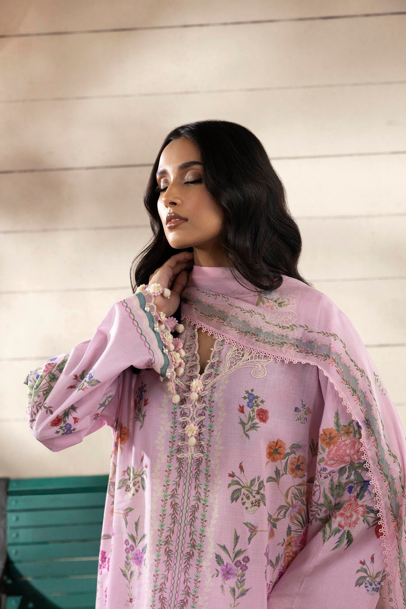 Sana Safinaz | Muzlin Spring 25 | M251-028B-3CI - Riwayat-e-Khas