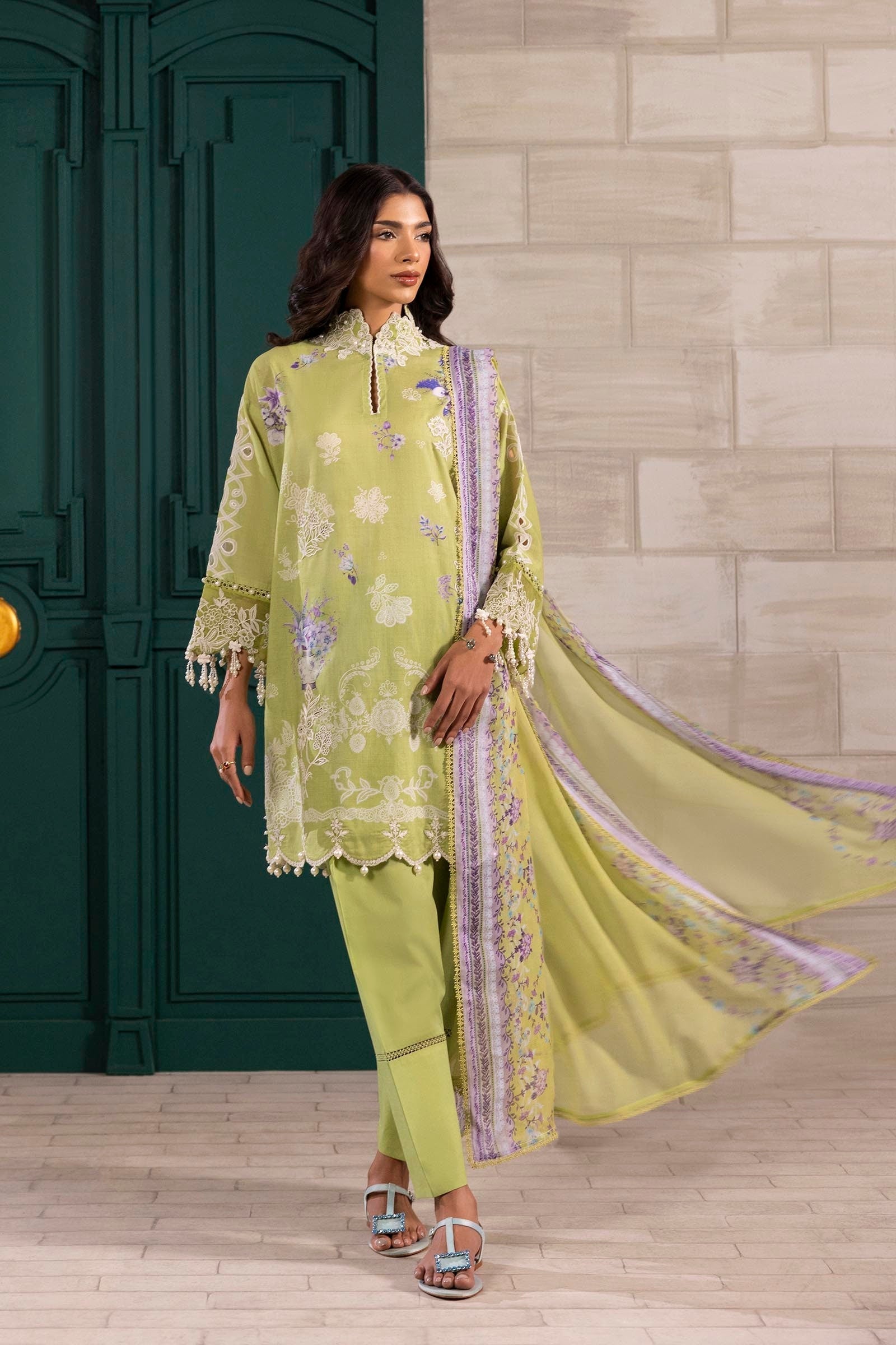 Sana Safinaz | Muzlin Spring 25 | M251-029B-3CI - Riwayat-e-Khas