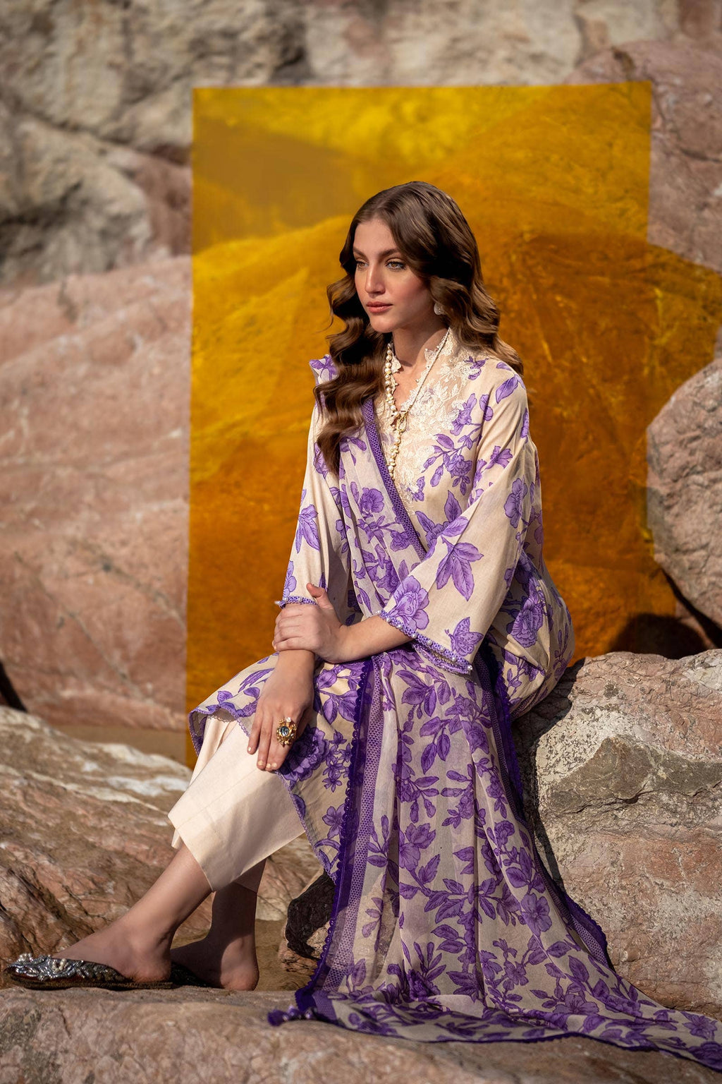 Sana Safinaz | Mahay Spring 24 | H241-001B-3CI - House Of Anaya