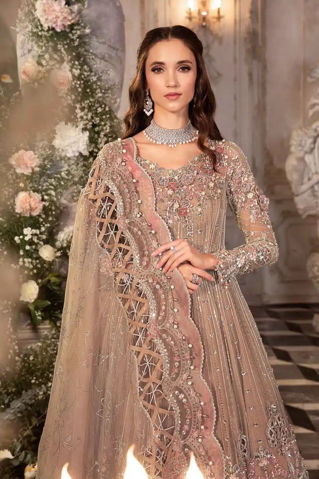 Maria B | Mbroidered Wedding Edition 23 | Black BD-2703 - House Of Anaya