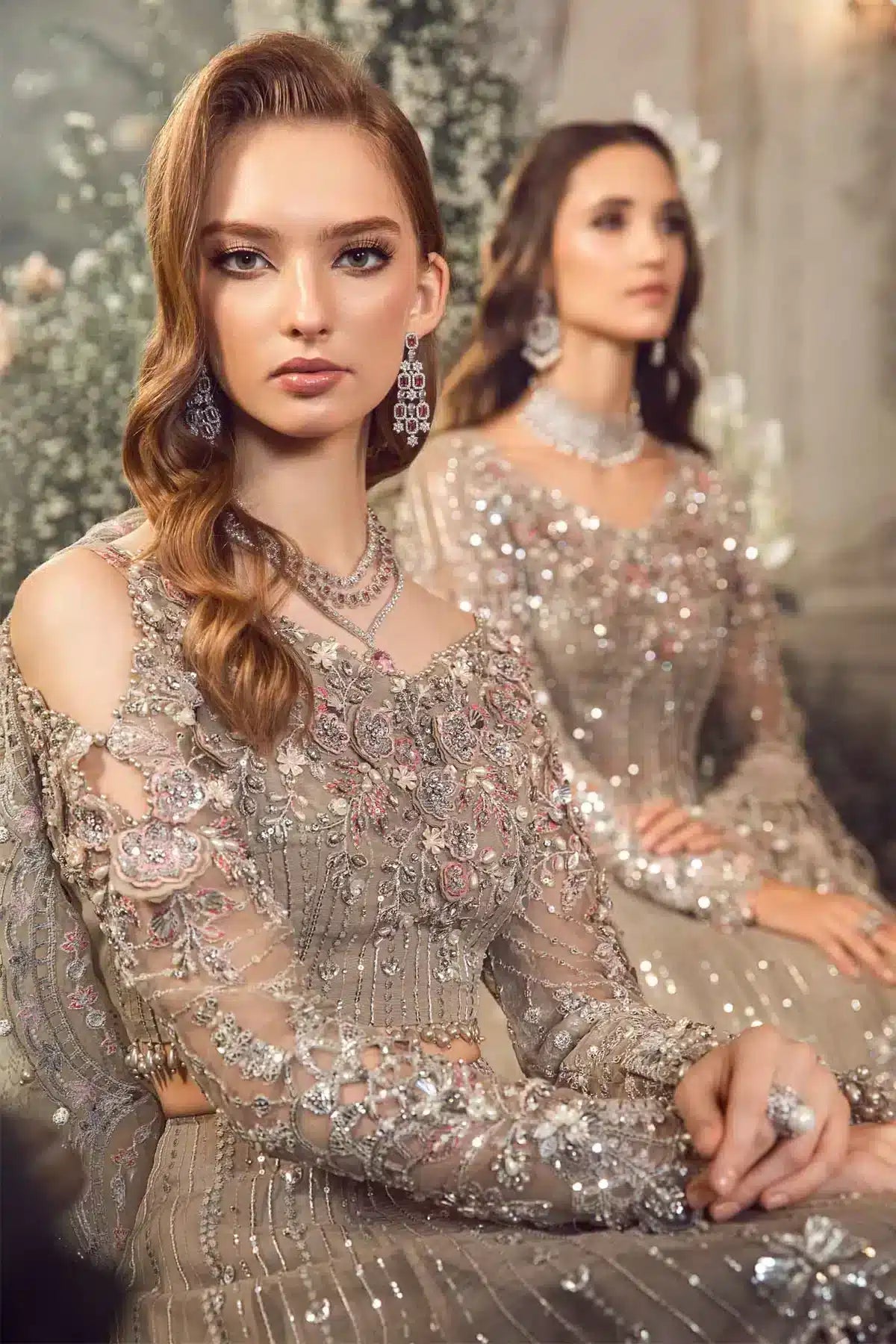 Maria B | Mbroidered Wedding Edition 23 | Black BD-2703 - House Of Anaya