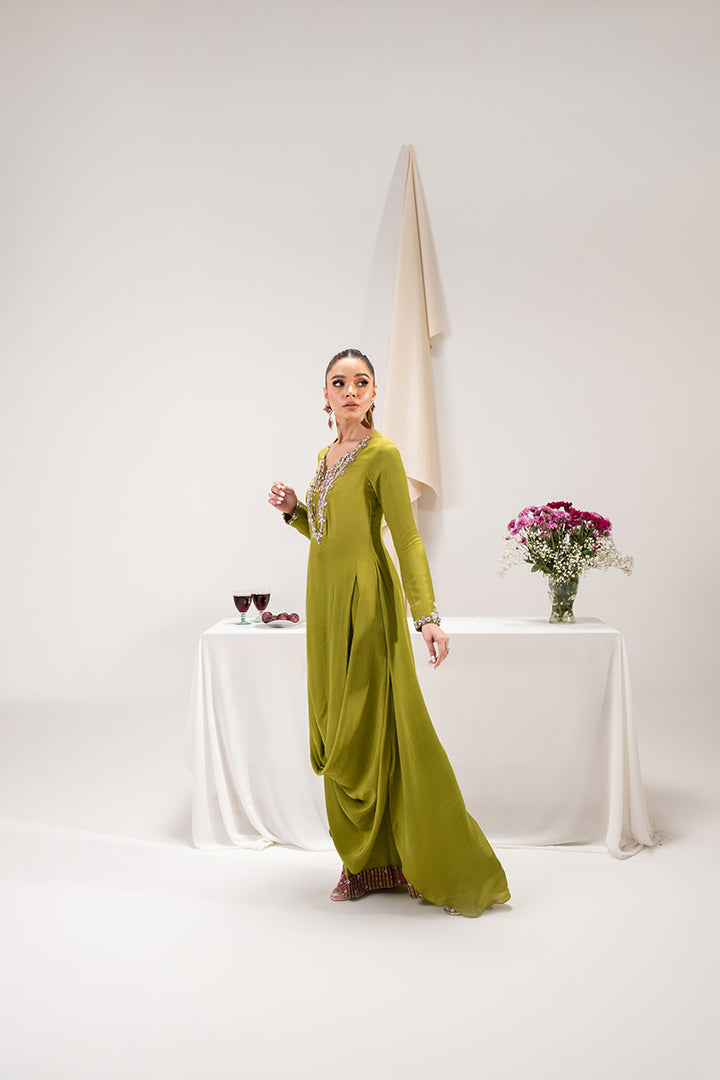Maria Osama Khan | Tiffany Formals | Peridot - House Of Anaya