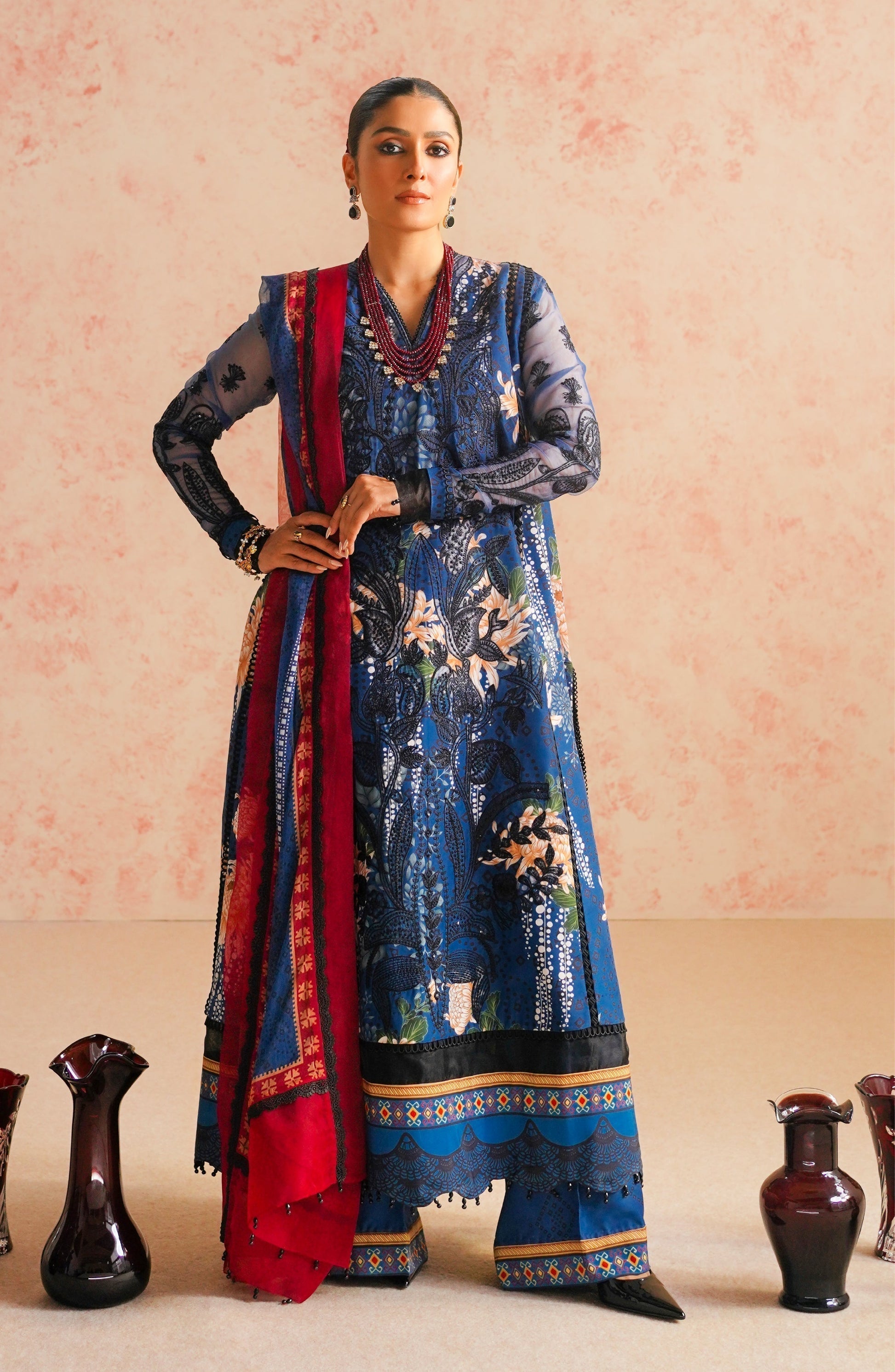Maryum N Maria | Eid Luxury Lawn 24 | Tazmeen - House Of Anaya