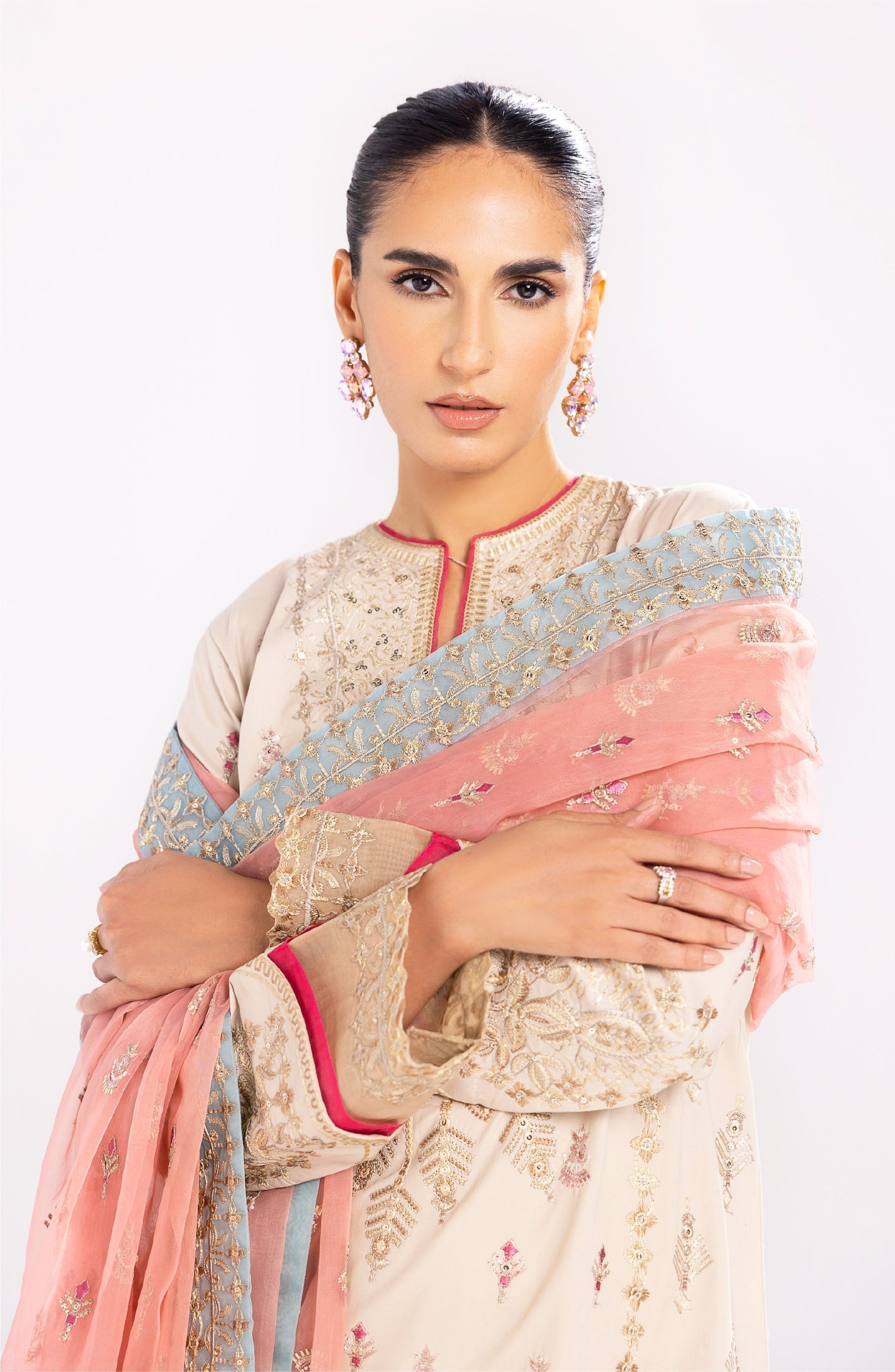Maryum N Maria | Eid Luxury Lawn 24 | Alizeh - House Of Anaya