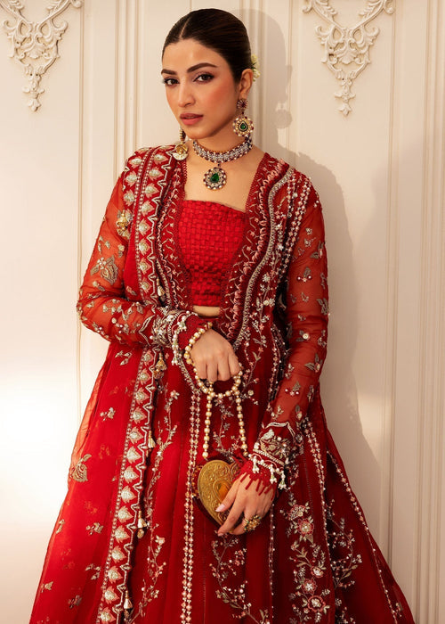 Sadaf Fawad Khan | Wedding Festive 25 | Scarlet - Riwayat e Khas