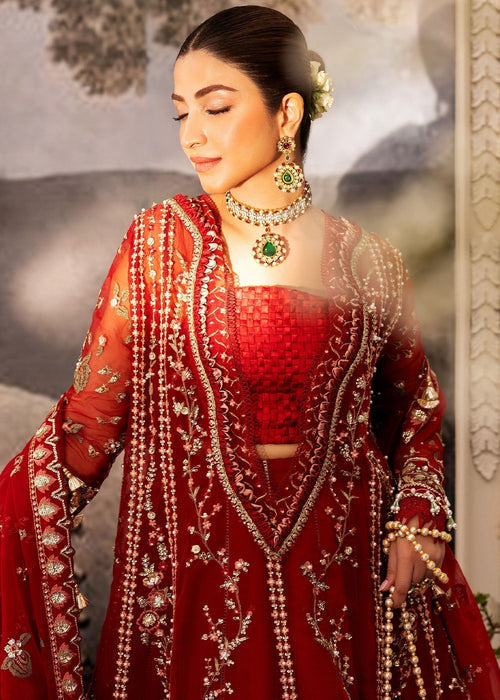 Sadaf Fawad Khan | Wedding Festive 25 | Scarlet - Riwayat e Khas
