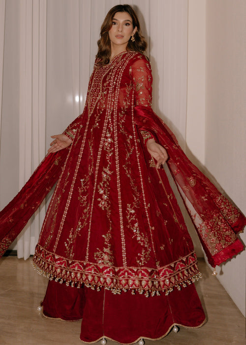 Sadaf Fawad Khan | Wedding Festive 25 | Scarlet - Riwayat e Khas