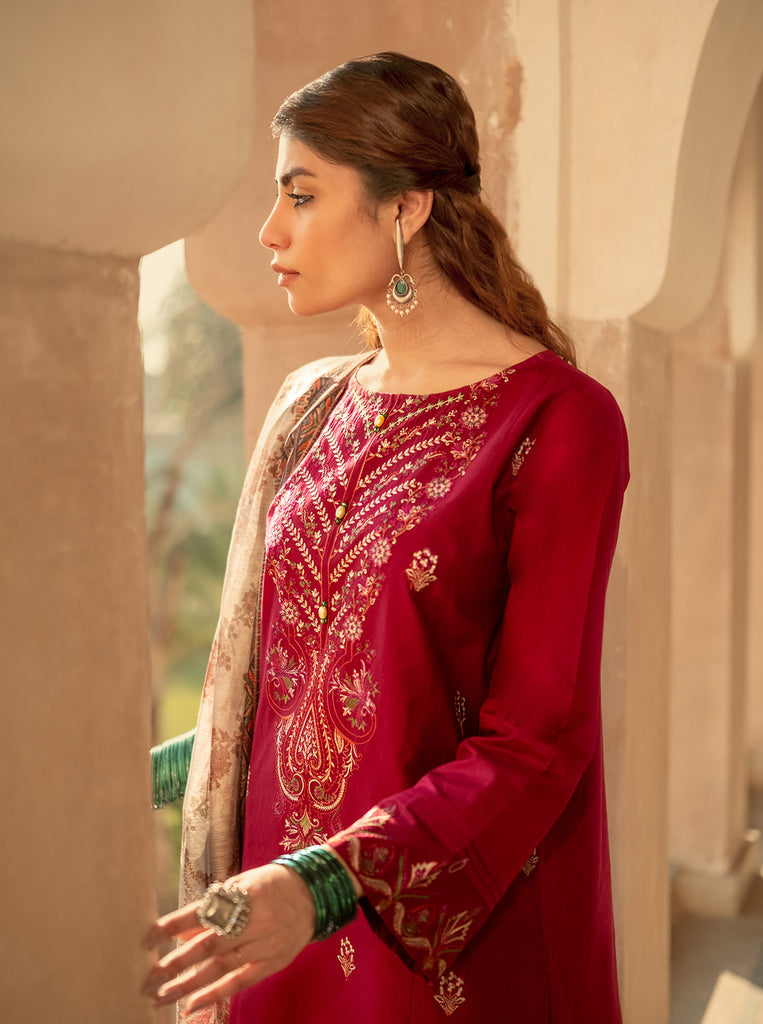 Morbagh | Lawn Collection 24 | RASPBERRY COULIS - Riwayat-e-Khas