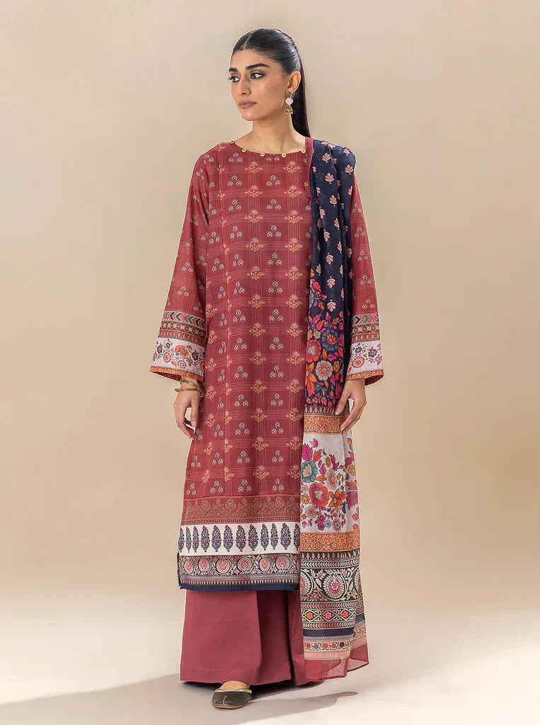 Morbagh | Lawn Collection 24 | ROYALTY RED - Riwayat-e-Khas