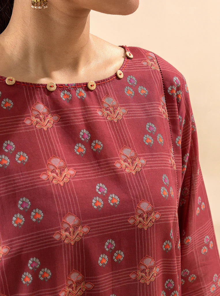 Morbagh | Lawn Collection 24 | ROYALTY RED - Riwayat-e-Khas