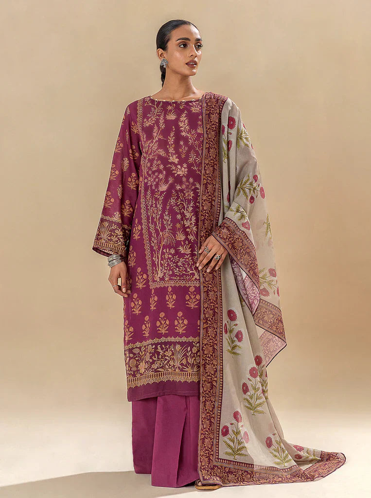 Morbagh | Lawn Collection 24 | MAGENTA MOON - Riwayat-e-Khas