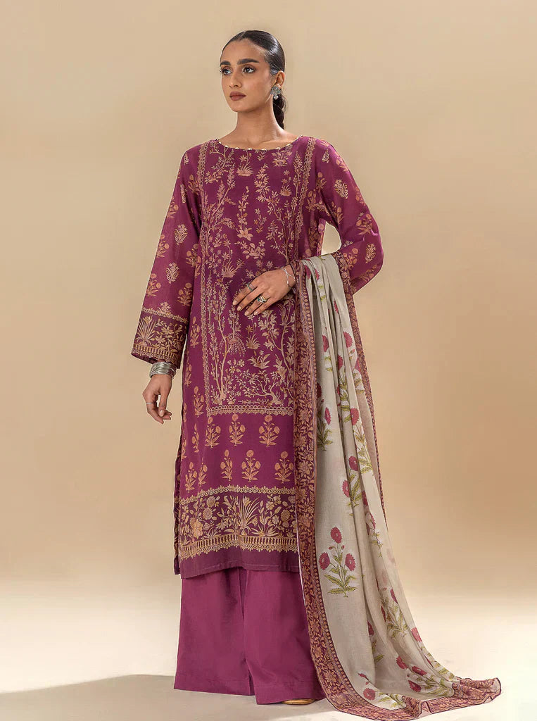 Morbagh | Lawn Collection 24 | MAGENTA MOON - Riwayat-e-Khas
