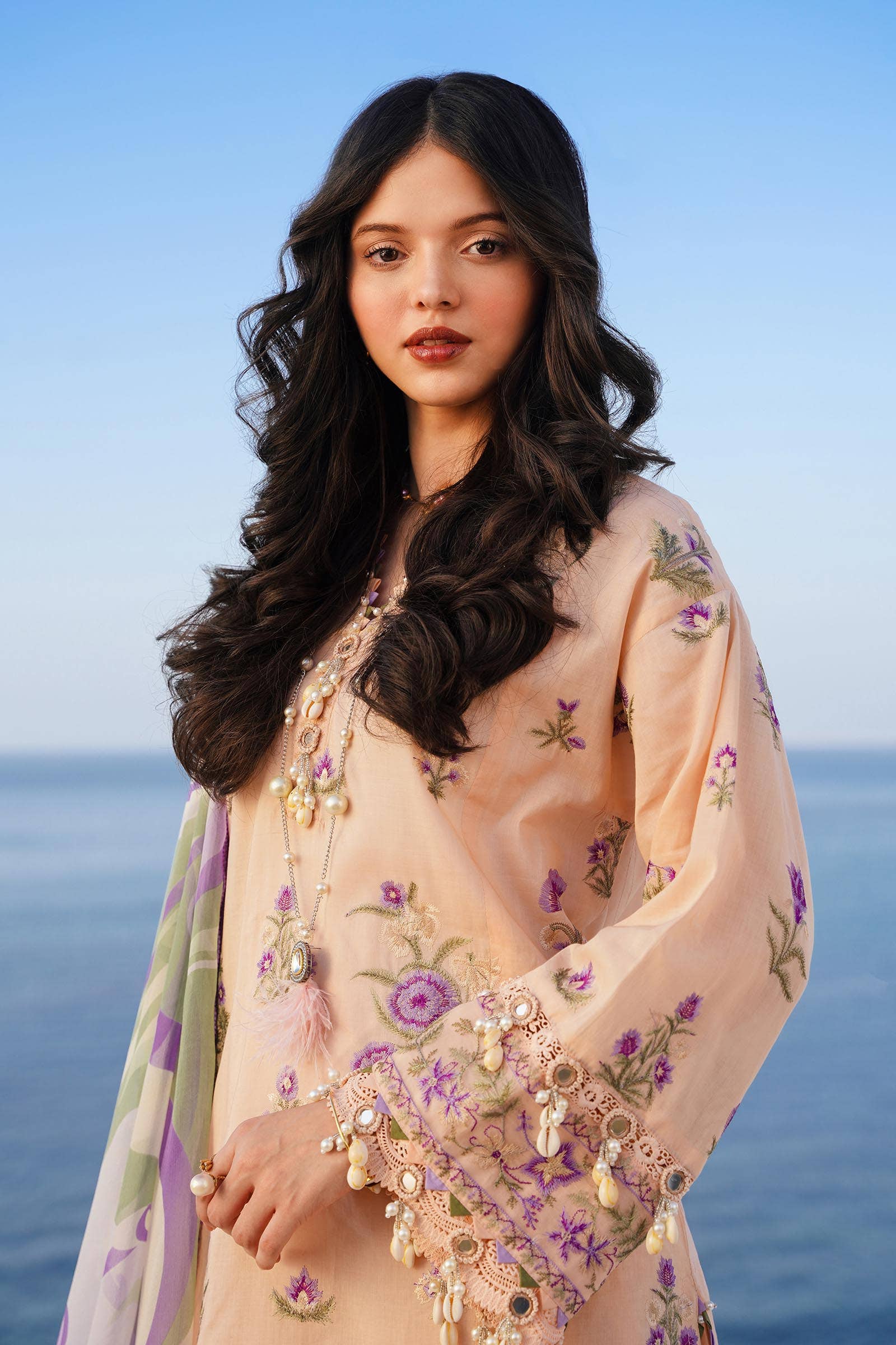 Sana Safinaz | Muzlin Spring 24 | M241-010B-CJ - House Of Anaya