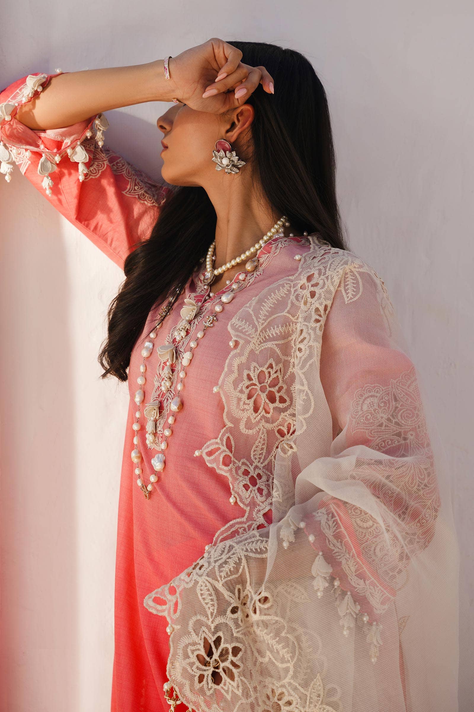 Sana Safinaz | Muzlin Spring 24 | M241-017A-CW - House Of Anaya