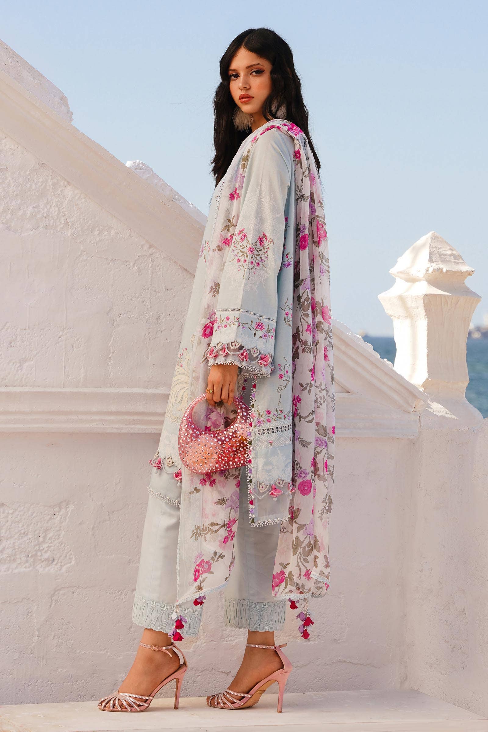 Sana Safinaz | Muzlin Spring 24 | M241-019B-CI - House Of Anaya