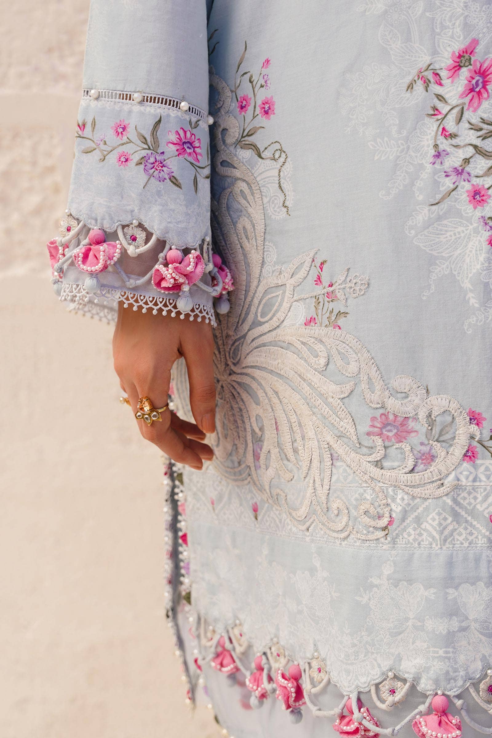 Sana Safinaz | Muzlin Spring 24 | M241-019B-CI - House Of Anaya