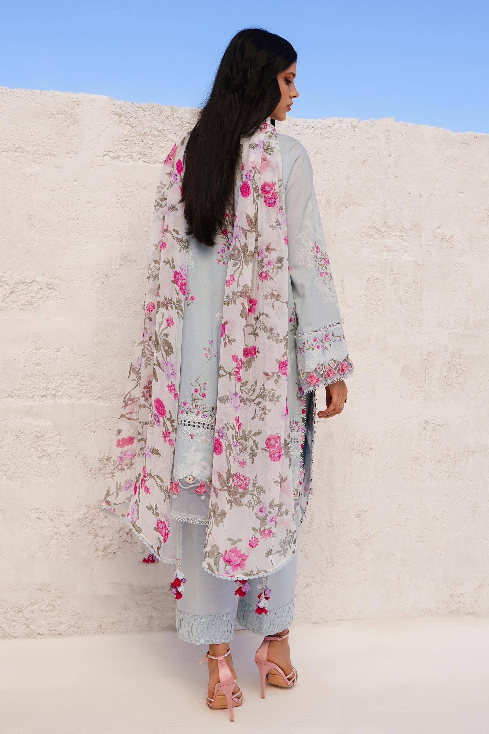 Sana Safinaz | Muzlin Spring 24 | M241-019B-CI - House Of Anaya