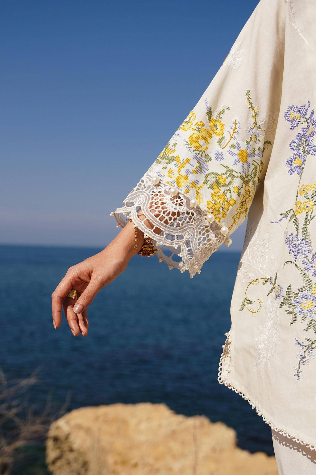 Sana Safinaz | Muzlin Spring 24 | M241-006A-CJ - House Of Anaya