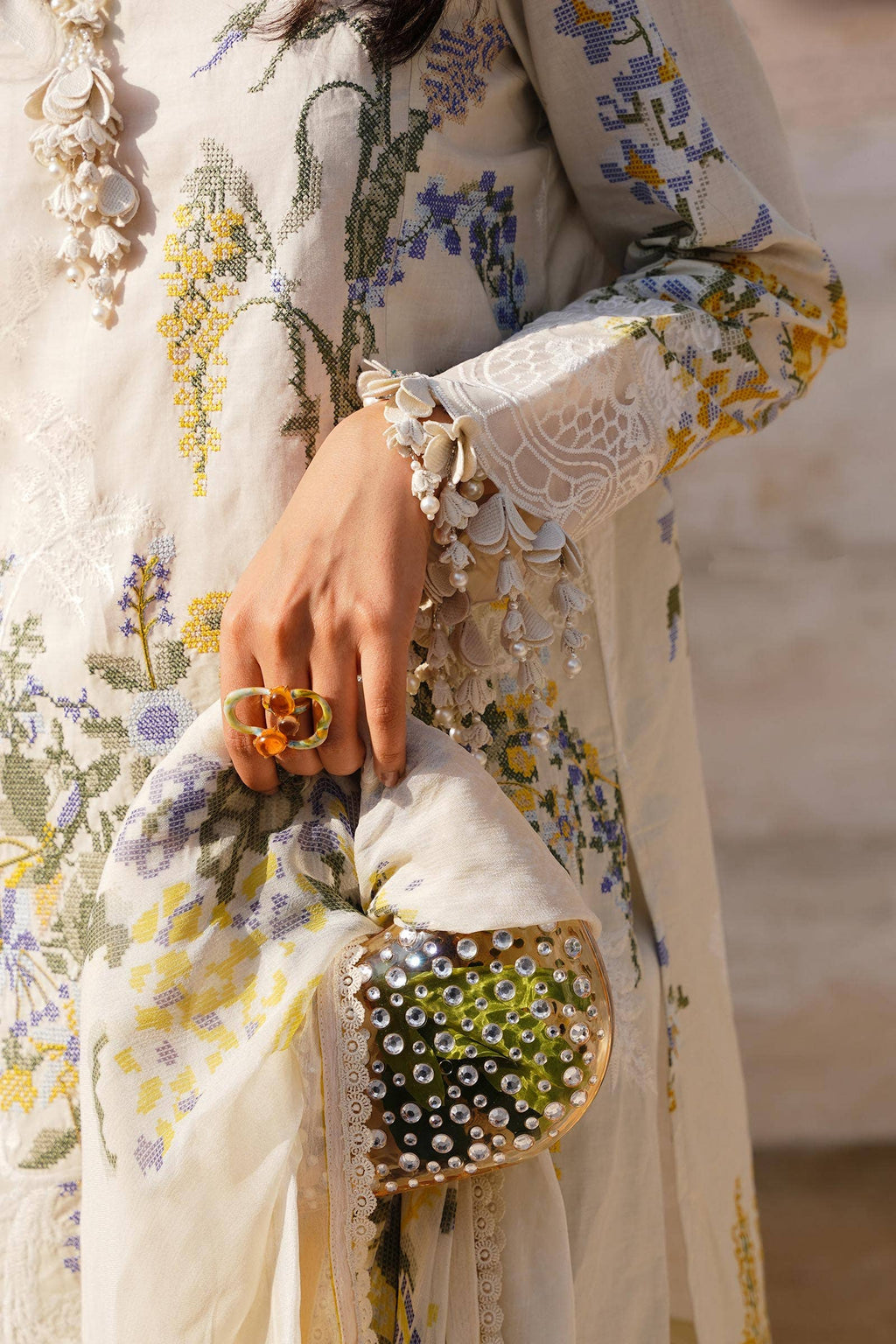 Sana Safinaz | Muzlin Spring 24 | M241-006A-CJ - House Of Anaya