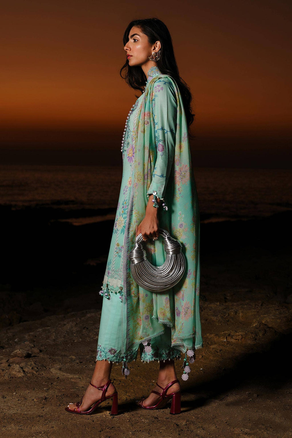 Sana Safinaz | Muzlin Spring 24 | M241-008B-CI - House Of Anaya