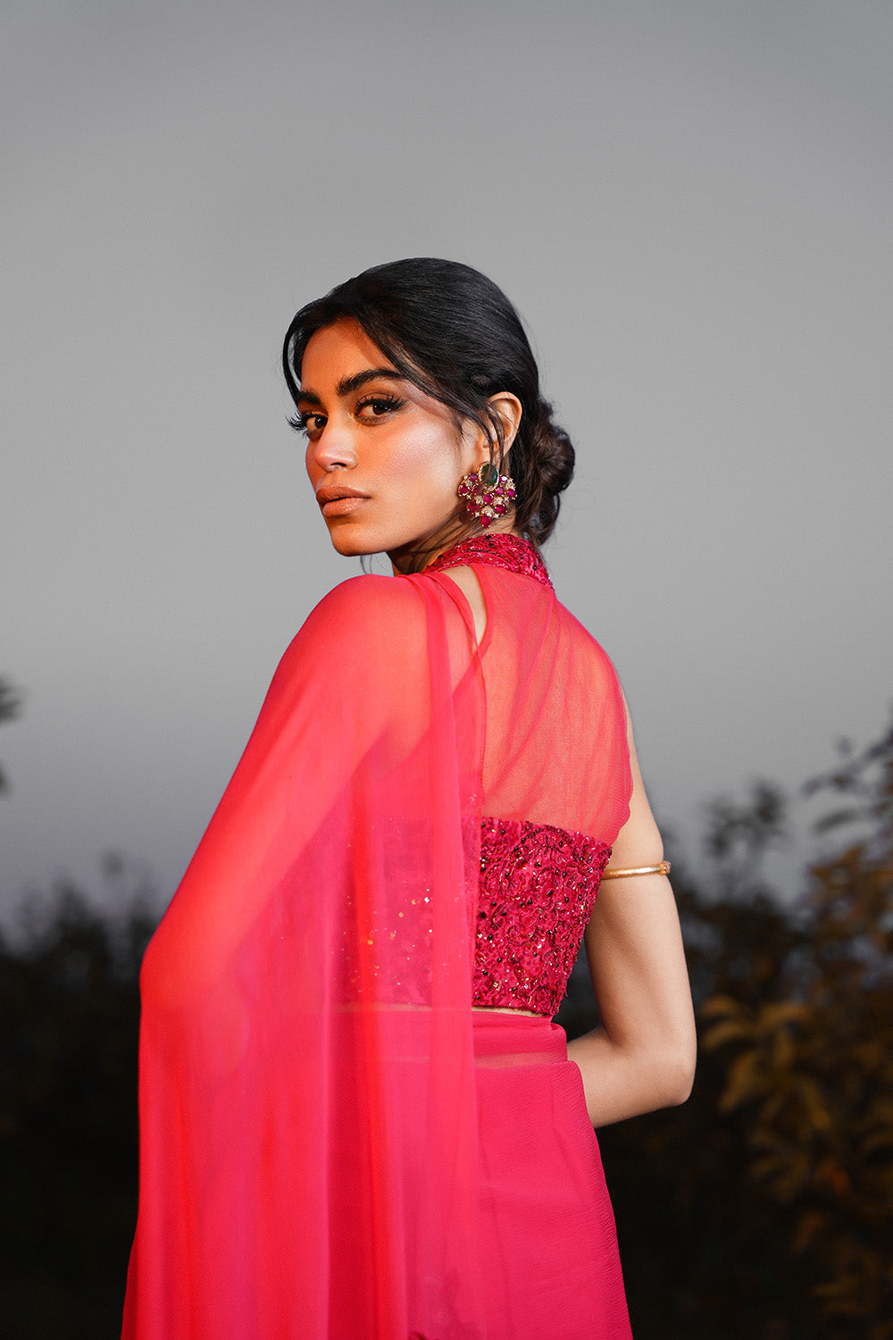 Nilofer Shahid | Verve Summer 24 | Radiant Rebel (Saree) - Riwayat-e-Khas