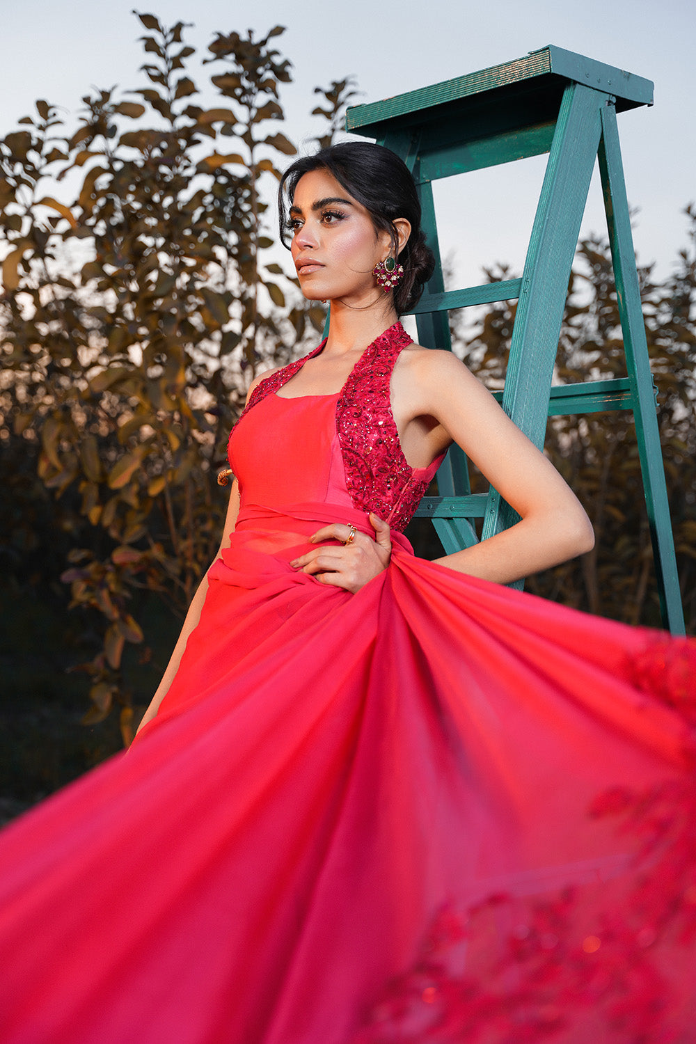 Nilofer Shahid | Verve Summer 24 | Radiant Rebel (Saree) - Riwayat-e-Khas