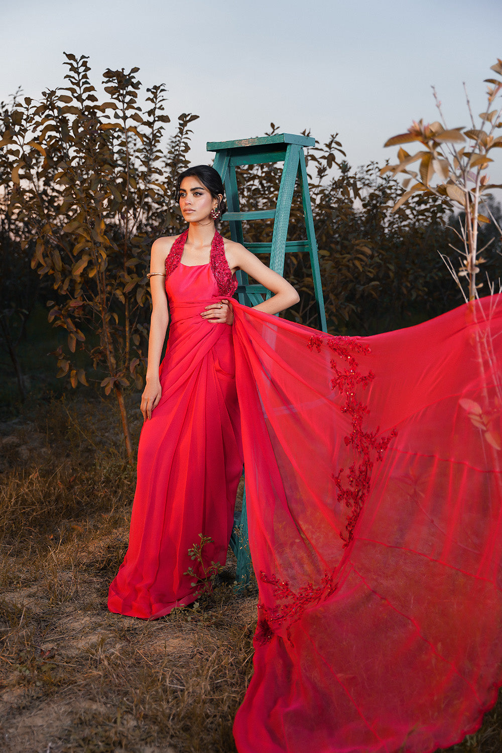 Nilofer Shahid | Verve Summer 24 | Radiant Rebel (Saree) - Riwayat-e-Khas